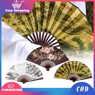 Traditional Chinese Fan 8 Inch Chinese Folding Hand Fan Large Chinese Silk Folding Fan