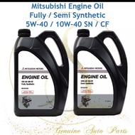 ( 100% Original ) Mitsubishi Engine Oil 4L Fully Synthetic 5W40 SN/CF MZ320362 Semi Synthetic 10w40 SN/CF MZ320367