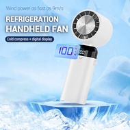 2023 Mini Handheld Fan Ice Magnet Cooling Type-C 3 Modes USB Wireless Electric Desktop Bladeless Personal Eyelash Fan Camping