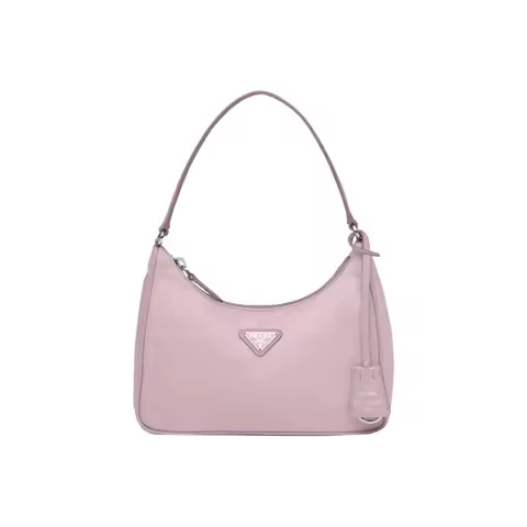 PRADA Re Edition Recycled Nylon Fabric With Saffiano Leather Trim Shoulder Bag, Handbag Mini Women's