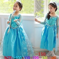 2025 - Elsa Dress + Baby Accessories. Cheap Blue Elsa Princess Dress