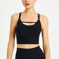 2-strap workout shirt - Chest strap - Women's yoga pilates gym sports shirt - Code S3A02