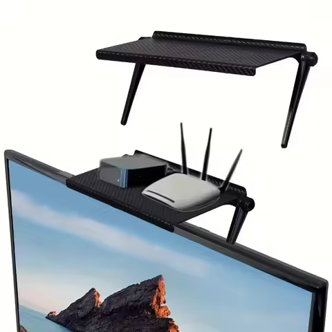 1PC Hot Selling Computer and TV Screen Storage Rack Wireless Router Set-top Box Rack No Perforated S