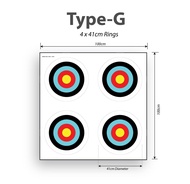 Archery Target Face Tarpaulin 0.30 Outdoors Various Size 50cm 60cm 80cm 122cm PUTA Turkish by Arrouh