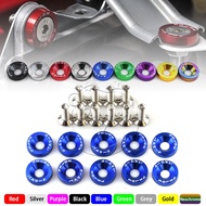 10pcs/Set M6 JDM Style Fender Washers Aluminum Washers And Bolt For Honda Civic Inte