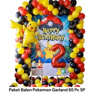 POKEMON Balloon Package 65 PC SPGARLAND Pokemon Birthday Balloon Decoration/