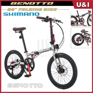 Benotto F3 Folding bike 20"(451) CR-MO Frame Shimano TX800 8SP Hydraulic Disc Brake