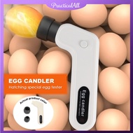Rechargeable Egg Candler Wireless Cool Light Tester for All Egg Types (2 Soft Heads)