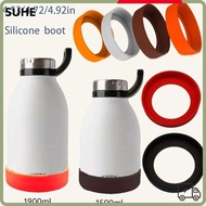 SUHE 11.5/12/12.5cm Water Cup Protective Cover, Anti-fall Silicone Boot for Water Bottle,  Anti-slip