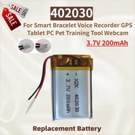 New High Quality 402030 Battery 3.7V 200mAh for Smart Bracelets,tablets ,pet Training Tools, Voice R