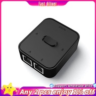 2 Port RJ45 LAN CAT6 Network Switch  1000Mbps 2 in 1 Out/1 in 2 Out Internal External Network Switch