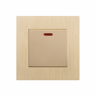LEJIA Gray/Black/Gold Wall Key Kitchen Switch Panel 13amp Universal 3/6 Pin Plug Socket with USB