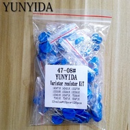 100pcs=12value*10pcs Varistor Resistor Assorted kit 5D471K 7D471K 7D431K 7D391K 10D471K 10D431K 10D3