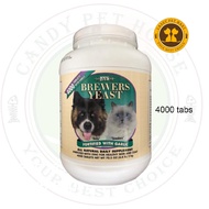 BYS Brewers Yeast vitamin Cat Dog Kitten Puppy 4000 tablets