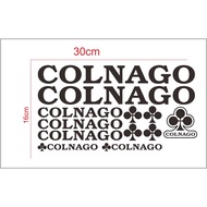 Colnago bicycle frame cutting sticker
