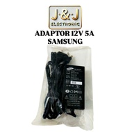 ORIGINAL SAMSUNG 12V 5A ADAPTOR + 8 AC CABLE, ORIGINAL SAMSUNG 12V 5A POWER SUPPLY SWITCHING ADAPTOR