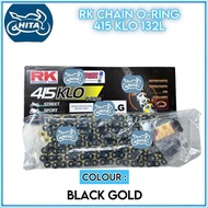 415 KLO ORING CHAIN BLACK GOLD RK 132L JAPAN