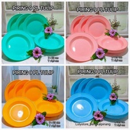 Plate 9 Tulip PP GBU Plast 12pcs