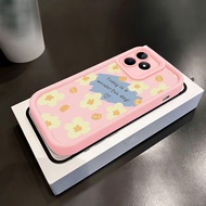 Casing hp for Realme C53 C51 C51s Note 50 Narzo N53 Case Small yellow flower Flexible Silicone Case 
