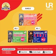 BUNDLE FLASHCARD N2 (N2 VOCABULARY, N2 SENTENCE PATTERN VOL 1, N2 KANJI VOL 1) - BOOK SHOP SURANUS N