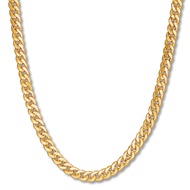 18k Japan Gold, Cuban Chain, 18k Saudi Gold, Gold Necklace For Men And Women, High Quality Stainless Steel Necklace, Gold Chain, Gold Plated Necklace