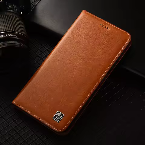 Genuine Leather Flip Case For Vivo V15 V17 V19 V20 V21 V21E V21S SE Pro Neo 4G 5G 2020 2021 Phone Co