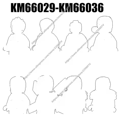 1PCS Action Figures Building Blocks toys Series KM66029-66036 KM66030 KM66031 KM66032 KM66033 KM6603