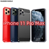 iPhone 11 Pro Max Carbon Fiber Shock-Resistant Phone Case iPhone11 Protective A2161 Casing iPhone 11