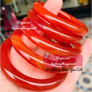 Da Chalcedony dark red chopstick ring sdep size 55-63mm, inspected product