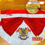 Garuda Ribbon Background 10 Waves (8 Meters)