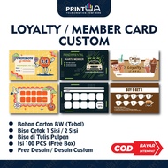 Loyalty Card Member Card/ Custom Member Card/ with Free Design