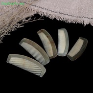 DayDayTO   1*Natural Amber Ox Horn Comb Hair No Static Health Care Brush Hairdressing Comb   MY