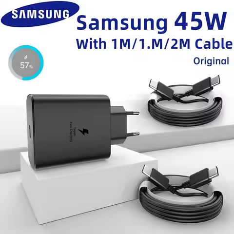 45W SAMSUNG Charger Type C Super Fast Adapter 5A Cable Samsung Galaxy S25 FE Ultra S24 S23 Plus S22 