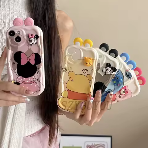 3D Disney Wave Case for Samsung Galaxy A53 A50 A50S A36 A35 A34 A32 A30 A26 A25 A24 A20 A16 A15 A06 