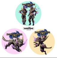 Monster Hunter Rise amiibo卡, 圓卡1套 3款, 48元, 包平郵