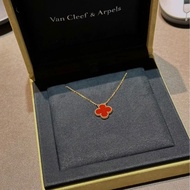 Van Cleef & Arpels梵克雅寶 紅玉髓四葉草 中號  18k金 無保卡