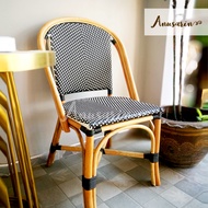 Anusarin Caviar Rattan Bistro Chair 02 เก้าอี้หวายรับประทานอาหารโครงสร้างหวายแท้สานด้วยหวาย PE Cavia
