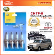 Toyota Unser 1.8cc Car Ignition Engine Spark Plug (4 pcs) Hella CH7P-8 Energy Spark Plug