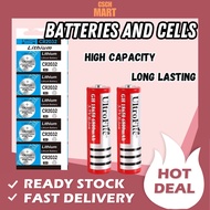 CR2032Battery Coin & Button Cell CR2032/18650  Lithium Batteries (1 PC/5PC) 电池 3 Volt Long-Lasting &