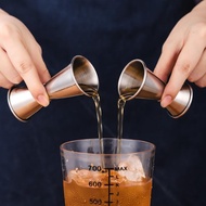 盎司量杯带刻度Curved-edge Stainless Steel Measuring Cup Ounce Cup Barware, Bar Mixing Measuring Cup Ounce C