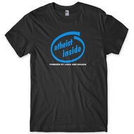 Cotton men's T-shirt Atheist Inside Funny Mens Unisex T-Shirt XS-3XL