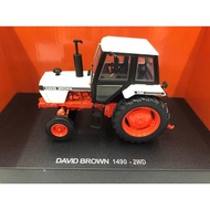 UH1: 32 CASE DAVID BROWN 1490-2WD CAVID Tractor Alloy Agricultural Vehicle Model 4270