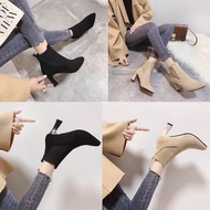 D803 Heeled Boots fashion 7cm suede import Beautiful Women
