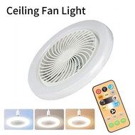 E27 LED Fan Light with Remote Control 3 Color Adjustable 85-265V for Kitchen Bedroom 2-in-1 Summer C