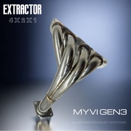 XPower Stainless Steel Myvi Gen 3 Extractor Car Exhaust Parts