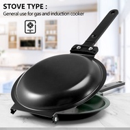 Frying PanDouble Side Frying Pan Non-Stick Flip Folding Frying Pan BBQ Stable and Cooking Tool for H