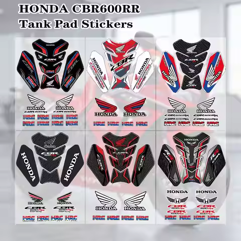 FOR HONDA CBR600RR Motorcycle PVC Tank Pad Tank Cap Protector Racing Sticker Universal Waterproof Re