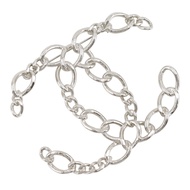 Chanel Coco Mark Brooch, Openwork Chain, Metal, Made in France, 2006, Silver, 06P, Approx. 40g, Wome