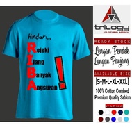 RIBA HINDARI'S DAKHAH T-SHIRT, RIBA, REJEKI, MANY SUBSCRIPTIONS, COTTON COMBED