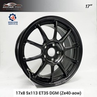 【Installation Available】ZE40-AOW FLOW FORMING 17 INCH 17X8 5X113 ET35 DGM READY STOCK SPORT RIM